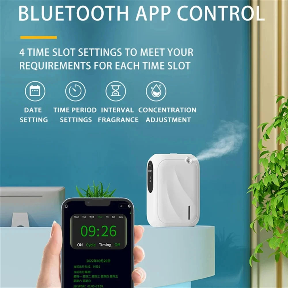 Smart Aroma Diffuser with App Control - Essential Oil Humidifier for Home Wellness & Relaxation