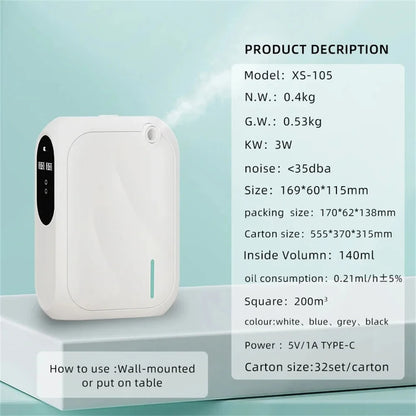 Smart Aroma Diffuser with App Control - Essential Oil Humidifier for Home Wellness & Relaxation